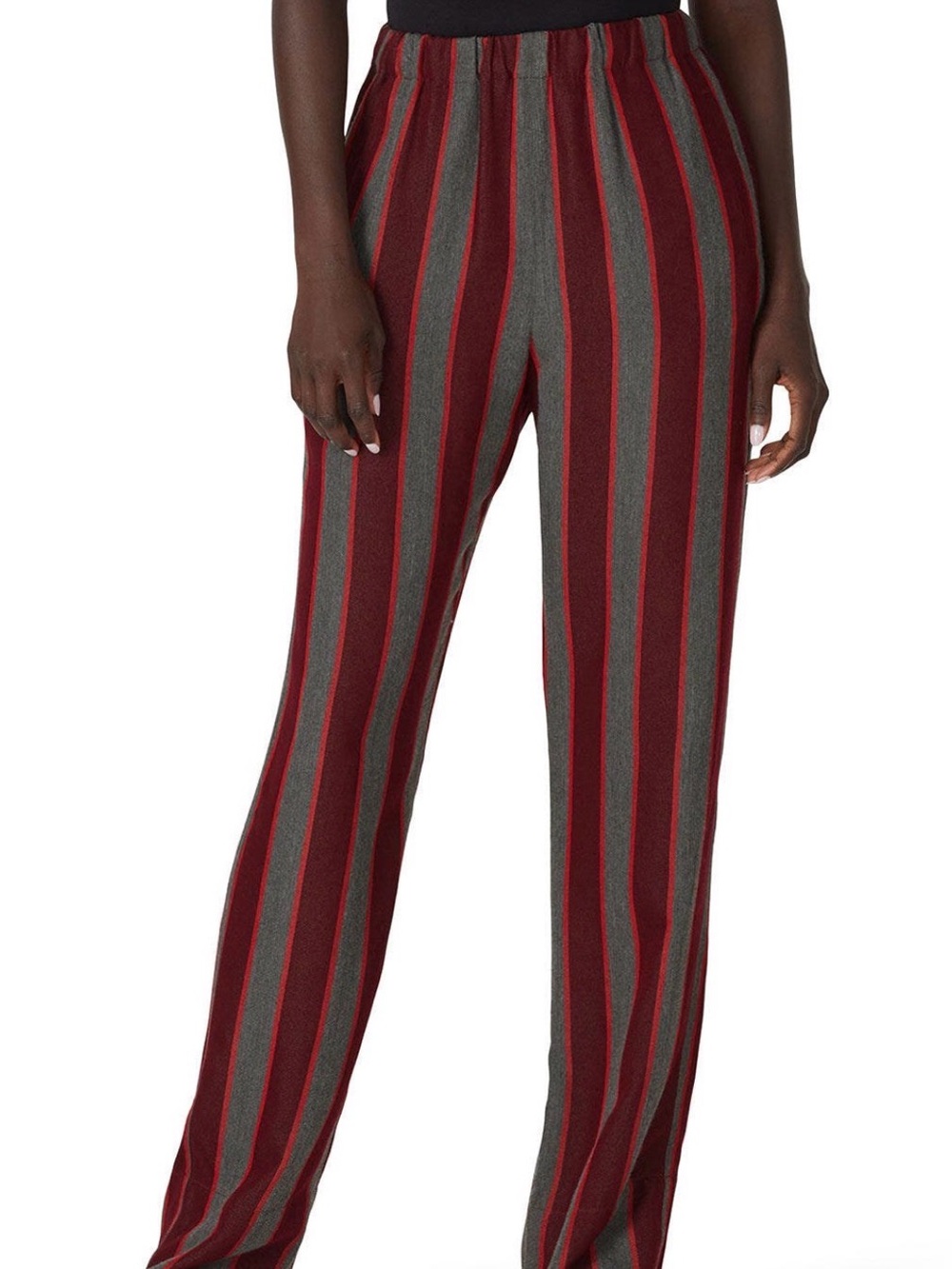 Wales Bonner Red and Grey Roots Lounge Pants